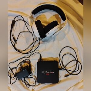 Mxq Pro 4k Gaming And TV Controller With Rig 400 Headphone Set